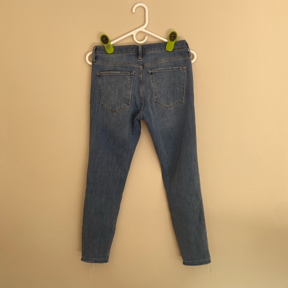 Raw Split Hem Denim Skinny Jean - Picture 2 of 5